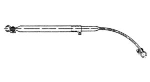 Dachauflagestange 32mm 170-260 cm Zelt-Stange Zeltgestänge Zeltstangen Vorzelt 
